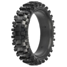 Neumático trasero Dunlop Geomax MX33 V2 CR4 1/4 montado con llanta Pro-Spec manga motocross Pro-line PRO1023011