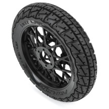 Neumático delantero Hot Lap MX S3 montado en llanta Supermoto negra 1/4 Pro-line PRO1024410 (3)