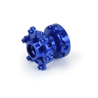 Pro-line 1-4 Pro-Spec Aluminum Front Hub Blue: Promoto-SM PRO284702