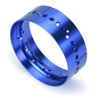 Pro-line 1-4 Pro-Spec Aluminum Rear Rim Blue: Promoto-SM PRO284805
