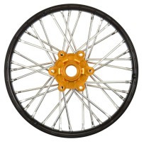 Pro-line 1-4 Pro-Spec Aluminum V2 Bead Front Wheel Black-Gold : Promoto-MX PRO283600T3
