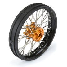 Rueda delantera V2 de aluminio Pro-Spec negro-dorado 1/4 Promoto-MX Pro-line PRO283600T3 (3)