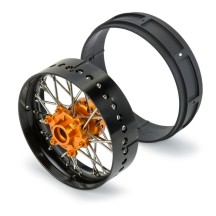 Rueda delantera V2 aluminio Pro-Spec negro-dorado 1/4
