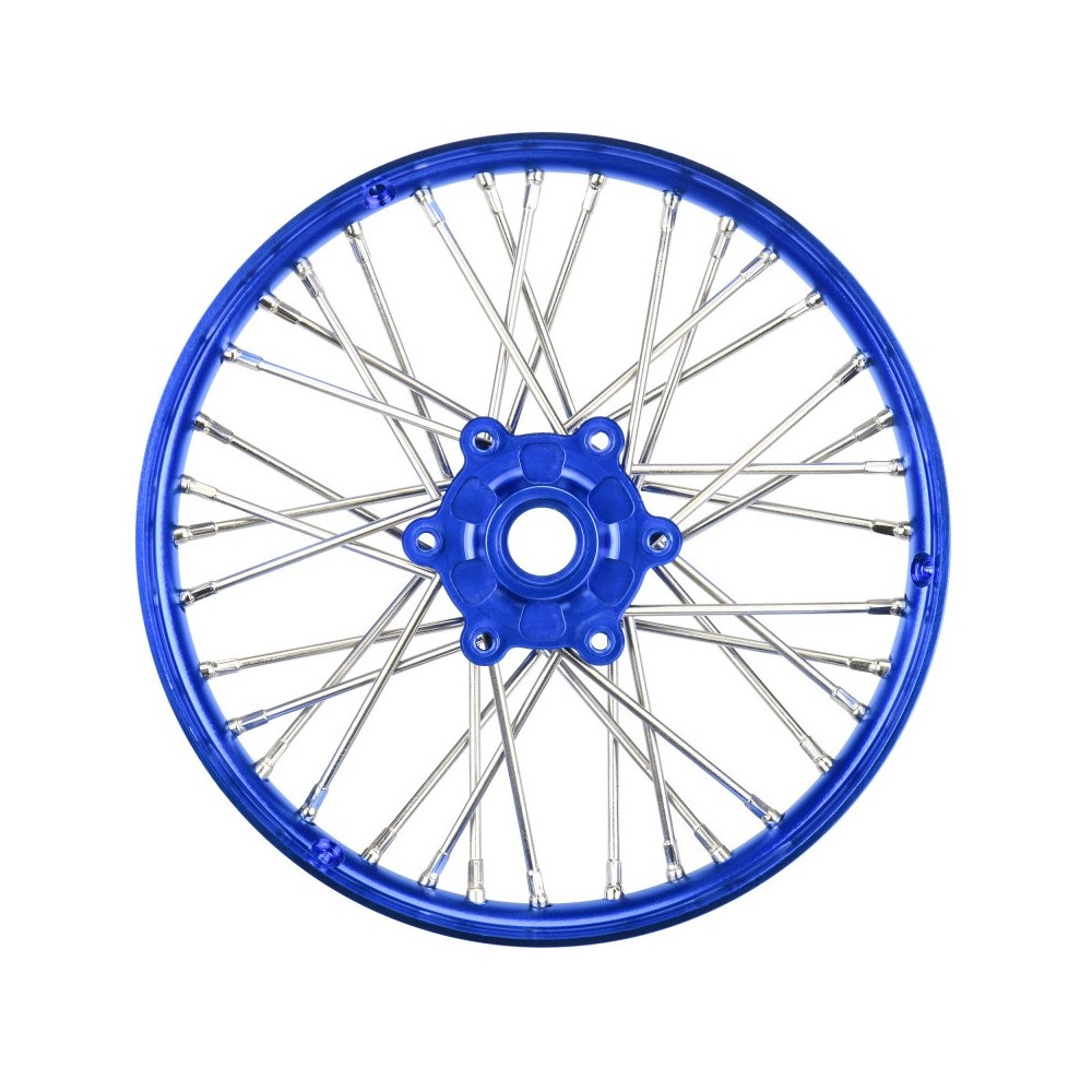 Rueda delantera V2 de aluminio Pro-Spec azul-azul 1/4 Promoto-MX Pro-line PRO283600T1 Rueda delantera V2 de aluminio Pro-Spec azul-azul 1/4 Promoto-MX Pro-line PRO283600T1
