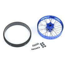 Rueda delantera V2 de aluminio Pro-Spec azul-azul 1/4 Promoto-MX Pro-line PRO283600T1 (4)