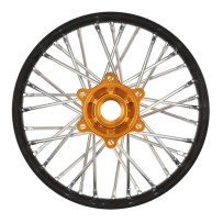 Pro-line 1-4 Pro-Spec Aluminum V2 Bead Rear Wheel Black-Gold : Promoto-MX PRO283700T3