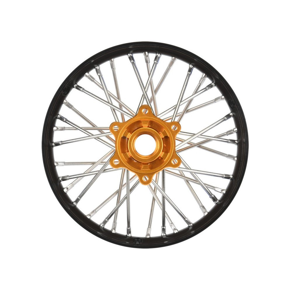 Pro-line 1-4 Pro-Spec Aluminum V2 Bead Rear Wheel Black-Gold : Promoto-MX PRO283700T3 Pro-line 1-4 Pro-Spec Aluminum V2 Bead Rear Wheel Black-Gold : Promoto-MX PRO283700T3
