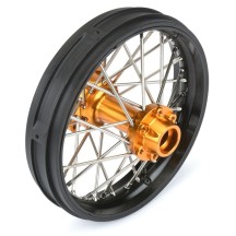 Rueda trasera V2 de aluminio Pro-Spec negro-dorado 1/4 Promoto-MX Pro-line PRO283700T3 (3)