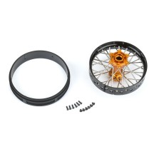 Rueda trasera V2 de aluminio Pro-Spec negro-dorado 1/4 Promoto-MX Pro-line PRO283700T3 (4)