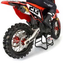 Pro-line 1-4 Pro-Spec Aluminum V2 Bead Rear Wheel Black-Red : Promoto-MX PRO283700T2