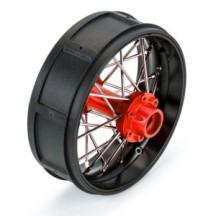 Pro-line 1-4 Pro-Spec Aluminum V2 Bead Rear Wheel Black-Red : Promoto-SM PRO284800T2