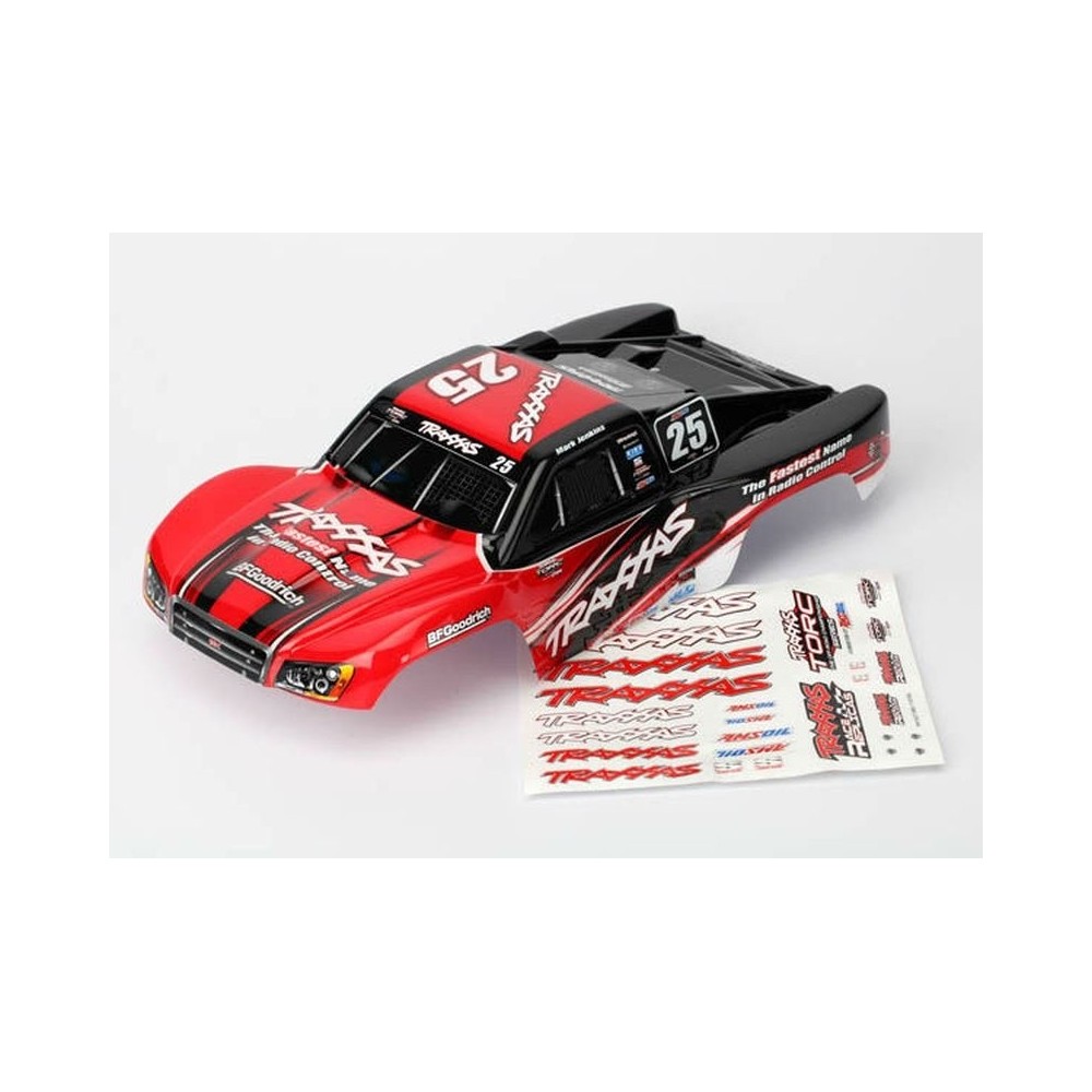 Carrocería Mark Jenkins número 25 1/16 Slash pintada con calcomanías aplicadas Traxxas TRX7084R Carrocería Mark Jenkins número 25 1/16 Slash pintada con calcomanías aplicadas Traxxas TRX7084R