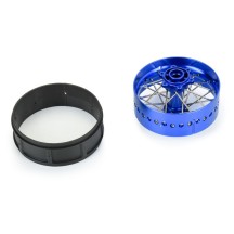 Rueda trasera V2 aluminio Pro-Spec azul 1/4