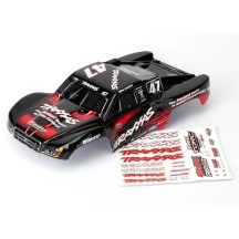 Carrocería Mike Jenkins número 47 1/16 Slash pintada con calcomanías aplicadas Traxxas TRX7085