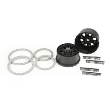 Ruedas Impulse Pro-Loc delantero-trasero 24mm gris-negro X-MAXX 1/5 Pro-line PRO276303 (4)
