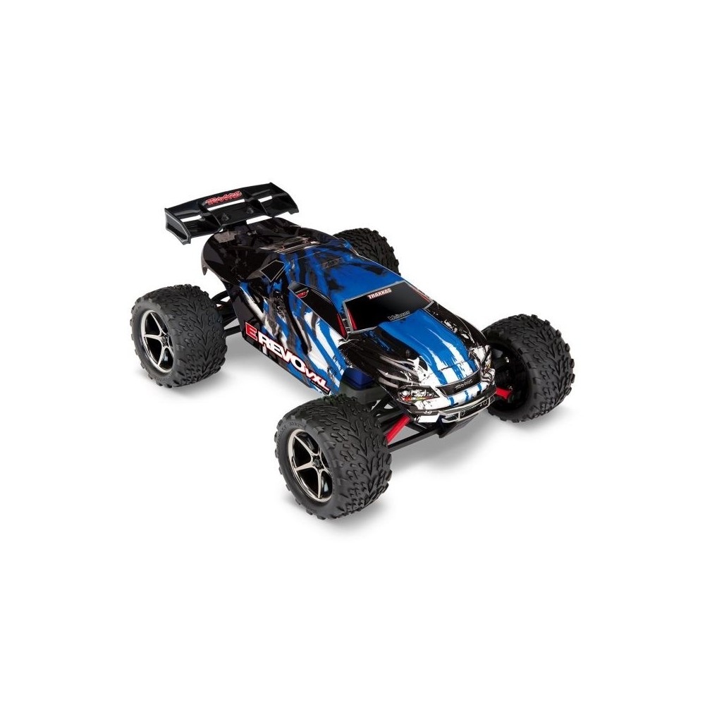 Traxxas E-Revo VXL: 1/16-Scale 4WD Brushless Monster Truck TQi Traxxas Link Enabled 2.4GHz & TSM - Blue X TRX71076-8BLUEX Traxxas E-Revo VXL: 1/16-Scale 4WD Brushless Monster Truck TQi Traxxas Link Enabled 2.4GHz & TSM - Blue X TRX71076-8BLUEX