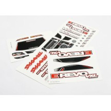 Traxxas Decal sheets 1-16 e-revo vxl TRX7113
