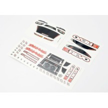 Traxxas Decal sheets 1-16 e-revo TRX7114