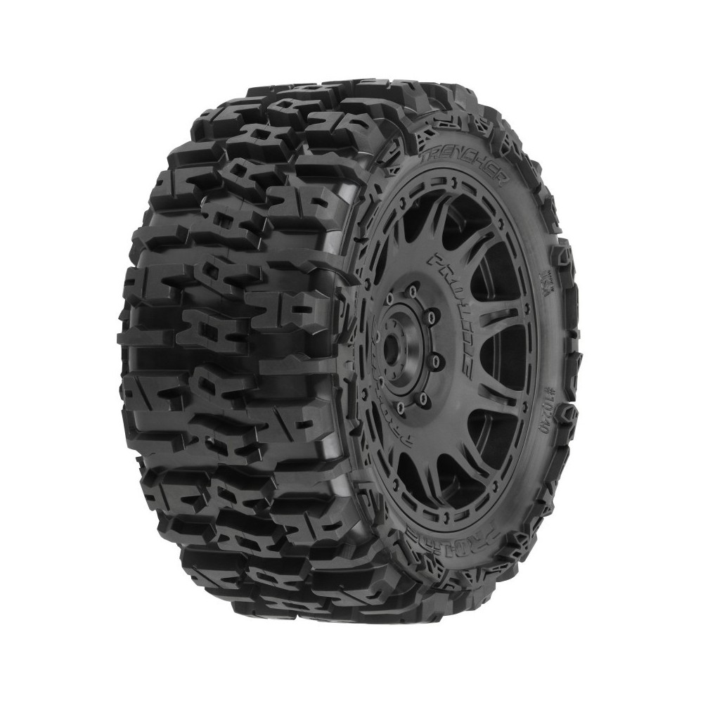 Pro-line 1-6 Trencher F-R 5.7” Tires Mounted 24mm Black Raid 8x48 Hex PRO1024010 Pro-line 1-6 Trencher F-R 5.7” Tires Mounted 24mm Black Raid 8x48 Hex PRO1024010