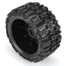 Pro-line 1-6 Trencher F-R 5.7” Tires Mounted 24mm Black Raid 8x48 Hex PRO1024010