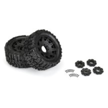 Pro-line 1-6 Trencher F-R 5.7” Tires Mounted 24mm Black Raid 8x48 Hex PRO1024010