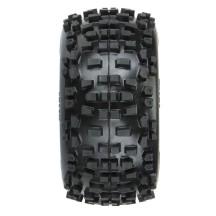 Neumáticos Badlands 3.8 delantera y trasera 17mm llantas negras Raid 1/8 Pro-line PRO117810 (2)