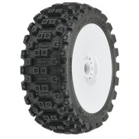 Pro-line 1-8 Badlands MX M2 Front-Rear Buggy Tires Mounted 17mm White PRO906731