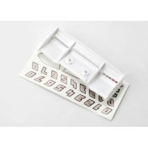 Traxxas Wing 1 16 e-revo (white) decal sheet TRX7123