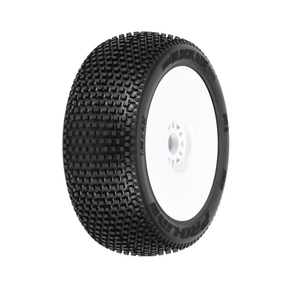 Pro-line 1-8 Blockade S3 Front-Rear Buggy Tires Mounted 17mm White PRO9039233 Pro-line 1-8 Blockade S3 Front-Rear Buggy Tires Mounted 17mm White PRO9039233