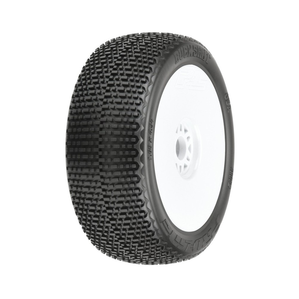 Neumáticos Buck Shot M3 buggy 17mm llantas blancas Pro-line PRO906232 Neumáticos Buck Shot M3 buggy 17mm llantas blancas Pro-line PRO906232