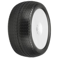 Pro-line 1-8 Buck Shot S3 F-R 4.0 Tires Mounted 17mm Wht Zero Offst Whls PRO9063233