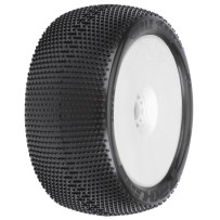 Pro-line 1-8 Hole Shot S3 F-R 4.0 Tires Mounted 17mm Wht Zero Offst Whls PRO9033233