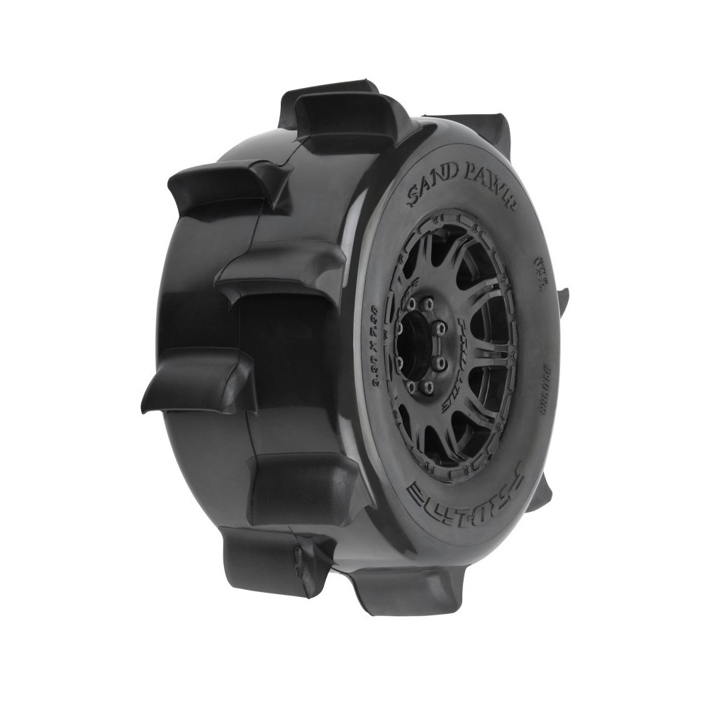 Pro-line 1-8 Sand Paw HP BELTED F-R 3.8 MT Tires Mounted 17mm Black Raid PRO1026810 Pro-line 1-8 Sand Paw HP BELTED F-R 3.8 MT Tires Mounted 17mm Black Raid PRO1026810