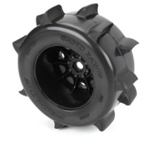 Pro-line 1-8 Sand Paw HP BELTED F-R 3.8 MT Tires Mounted 17mm Black Raid PRO1026810