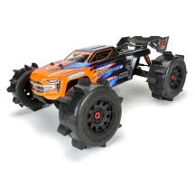 Ruedas montadas Sand Paw HP cinturado 3.8 1/8 delantero y trasero 17mm negras Raid Pro-line PRO1026810 (5)