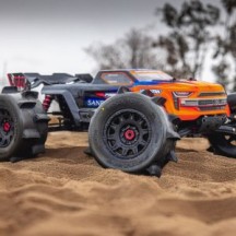 Pro-line 1-8 Sand Paw HP BELTED F-R 3.8 MT Tires Mounted 17mm Black Raid PRO1026810