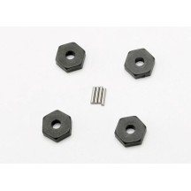 Traxxas Wheel hubs hex (4) axle pins (1.5x8mm) (4) TRX7154