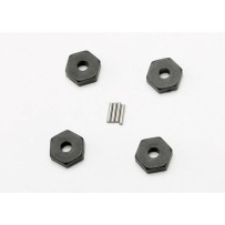 Traxxas Wheel hubs hex (4) axle pins (1.5x8mm) (4) TRX7154