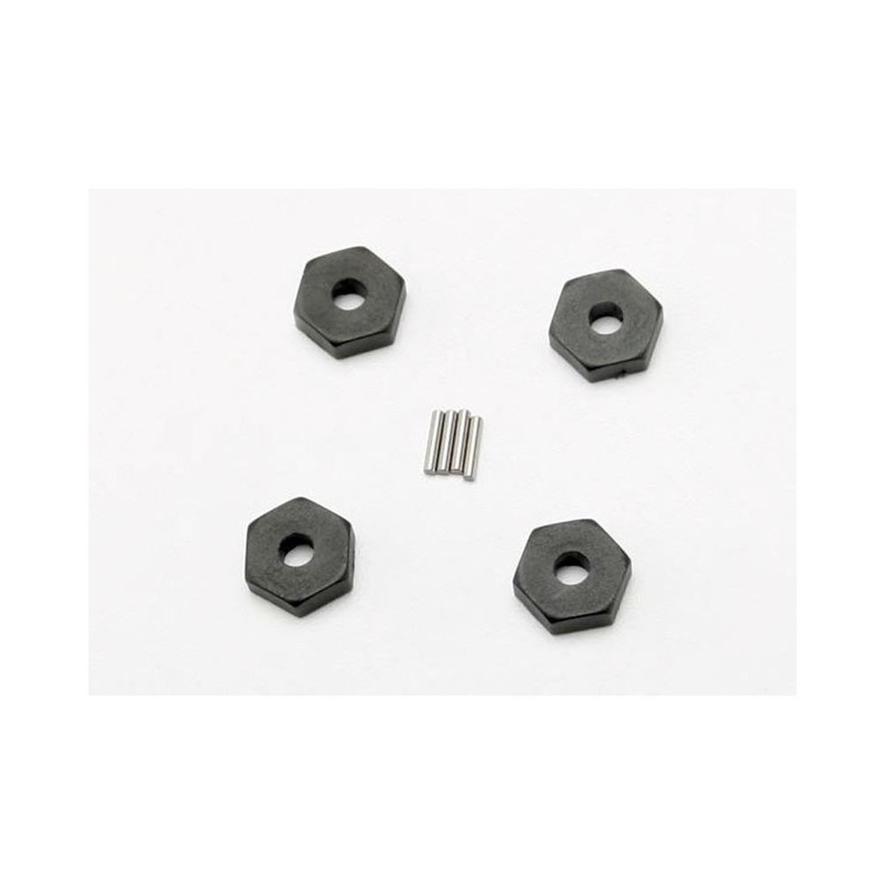 Traxxas Wheel hubs hex (4) axle pins (1.5x8mm) (4) TRX7154 Traxxas Wheel hubs hex (4) axle pins (1.5x8mm) (4) TRX7154