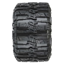 Ruedas montadas Trencher HP cinturado 3.8 1/8 delantero y trasero 17mm negras Raid Pro-line PRO1015510 (2)