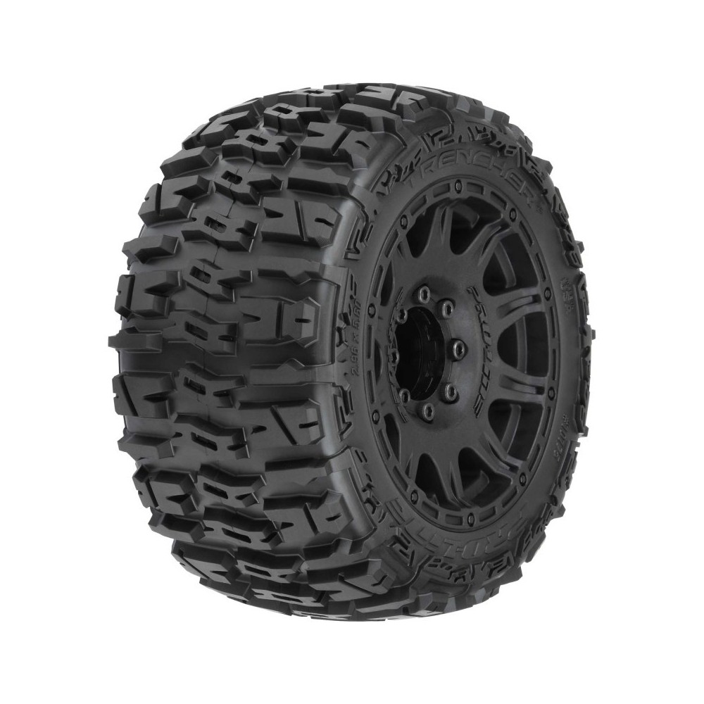 Pro-line 1-8 Trencher LP F-R 3.8 MT Tires Mounted 17mm Black Raid PRO1017510 Pro-line 1-8 Trencher LP F-R 3.8 MT Tires Mounted 17mm Black Raid PRO1017510