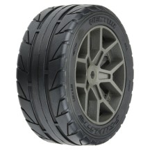 Pro-line 1-8 Vector S3 Front-Rear 35-85 2.4 Belted Mounted Tires 14mm Gray: Vendetta PRO1020410