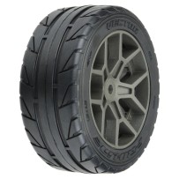 Pro-line 1-8 Vector S3 Front-Rear 35-85 2.4 Belted Mounted Tires 14mm Gray: Vendetta PRO1020410