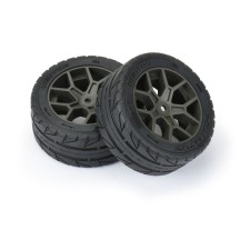 Pro-line 1-8 Vector S3 Front-Rear 35-85 2.4 Belted Mounted Tires 14mm Gray: Vendetta PRO1020410