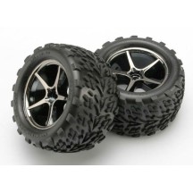 Ruedas montadas y pegadas gemini cromo negro Traxxas TRX7174A