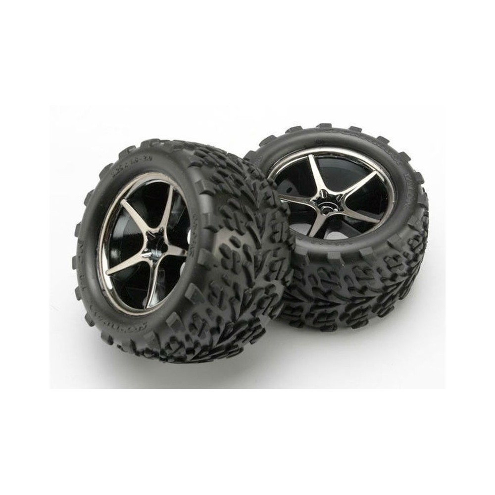 Ruedas montadas y pegadas gemini cromo negro Traxxas TRX7174A Ruedas montadas y pegadas gemini cromo negro Traxxas TRX7174A