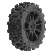 Pro-line Badlands MX 1.9 Buggy Tires MTD Mach-10 Black Wheels: Typhon GROM PRO1024610