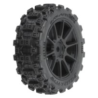 Pro-line Badlands MX 1.9 Buggy Tires MTD Mach-10 Black Wheels: Typhon GROM PRO1024610