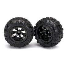 Traxxas Tires and wheels assembled glued (geode black beadlock style wheels) TRX7277