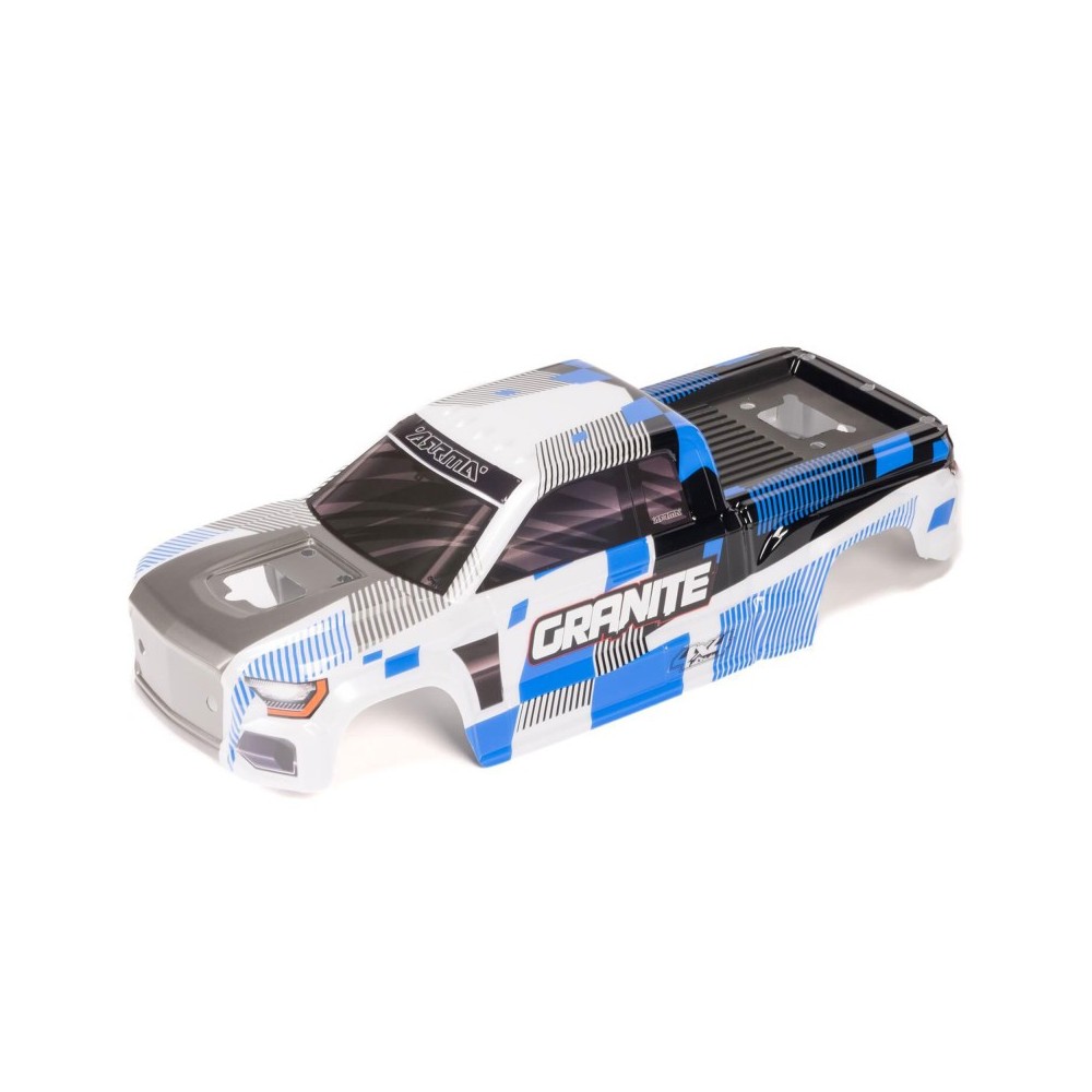 Arrma 1-10 Clipless Painted Decaled Body Blue: GRANITE 4X4 ARA-2246 Arrma 1-10 Clipless Painted Decaled Body Blue: GRANITE 4X4 ARA-2246